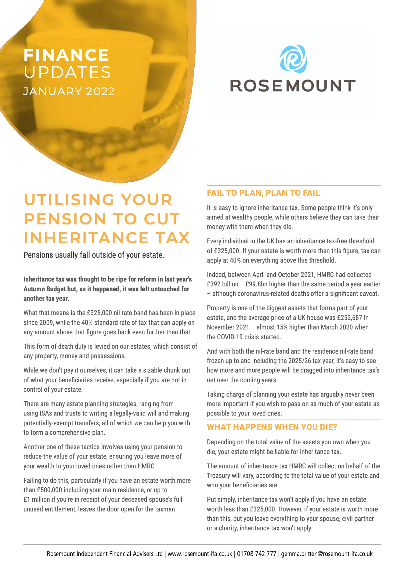 finance update jan inheritance tax
